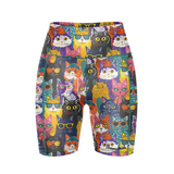 ''Meow meow'' fitted shorts