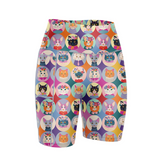 "Cat lap" fitted shorts