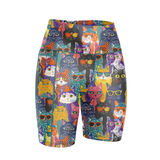 ''Meow meow'' fitted shorts