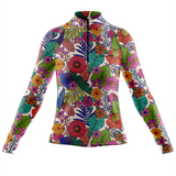 ''I'll bring you flowers'' women's half-zip top