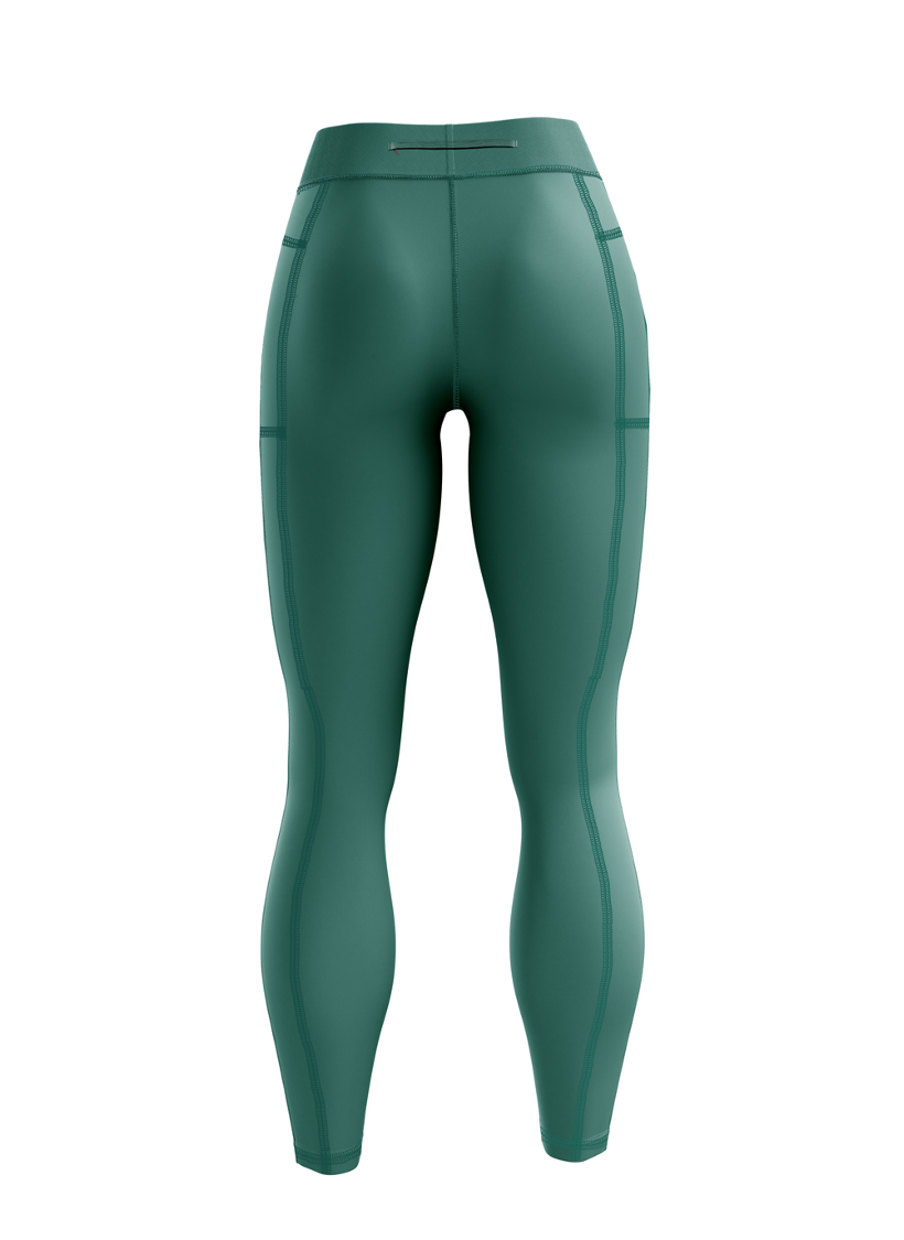 Basic b*tch forest green running & fitness leggings – Happystride