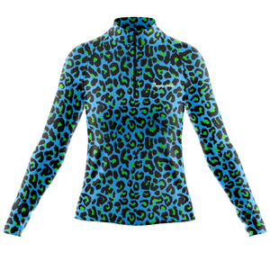 "Get spotted'' fresh women's half-zip top