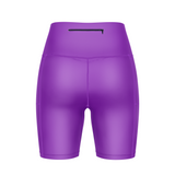 ''Basic b*tch'' purple fitted shorts