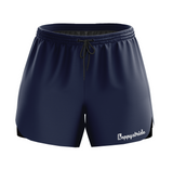 ''Basic b*tch'' navy blue classic shorts