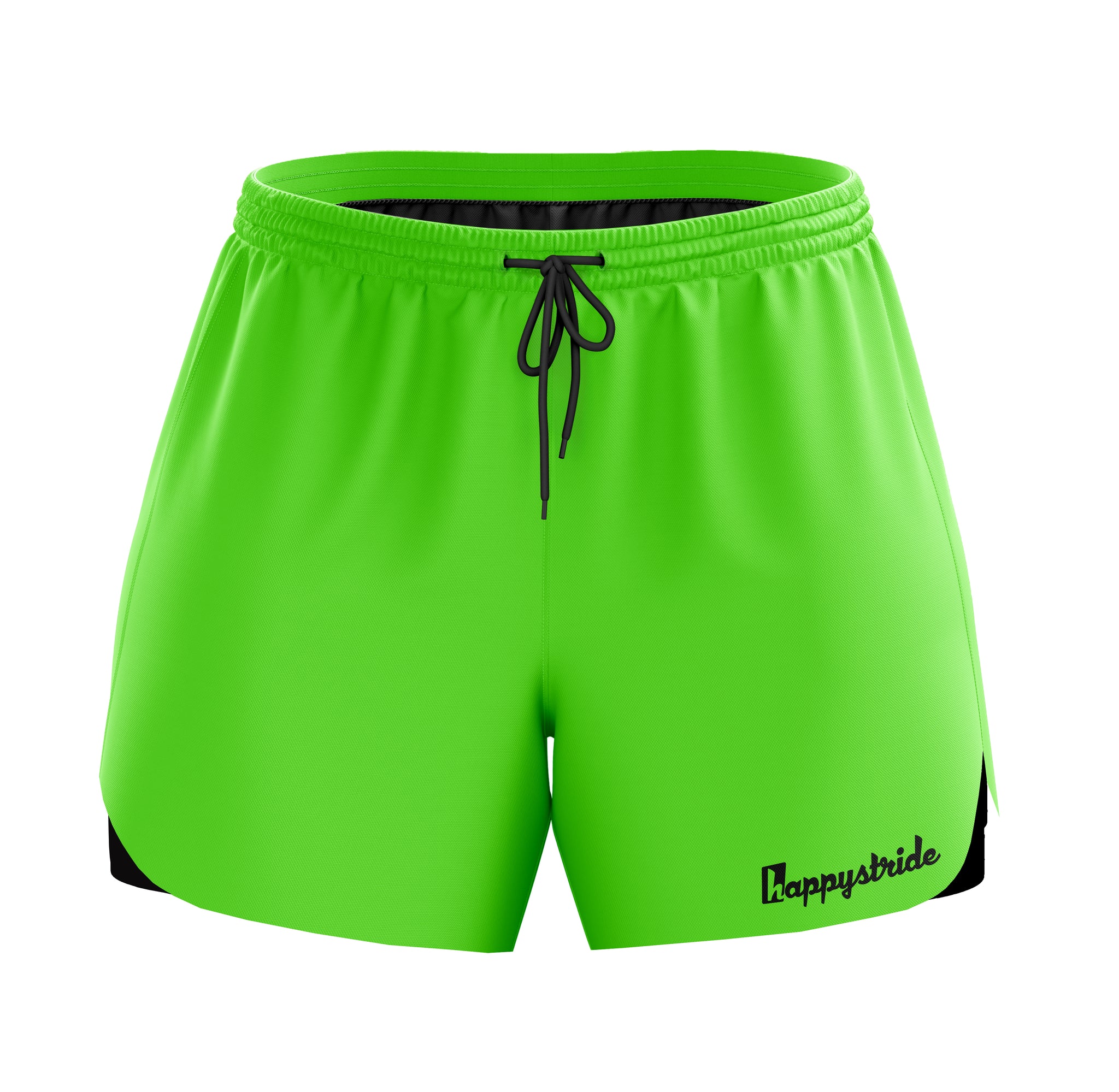 Basic b tch green cool colourful fun bright unisex 2 in 1 running fitness shorts Happystride