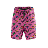 "Smartie Hearties" fitness shorts (7")