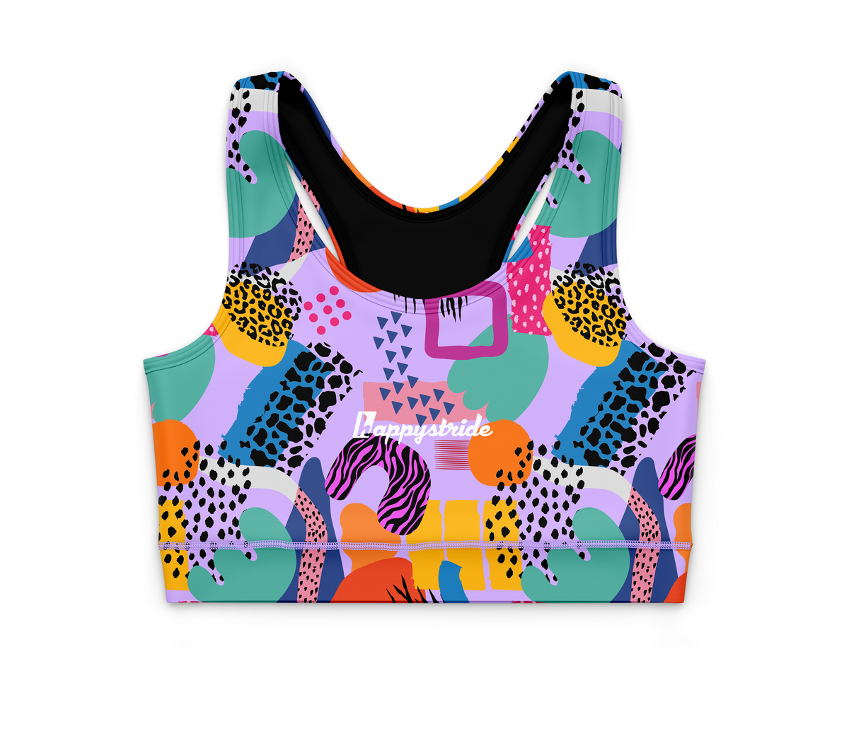 ''We like to party'' cool colourful fun bright running & fitness crop ...