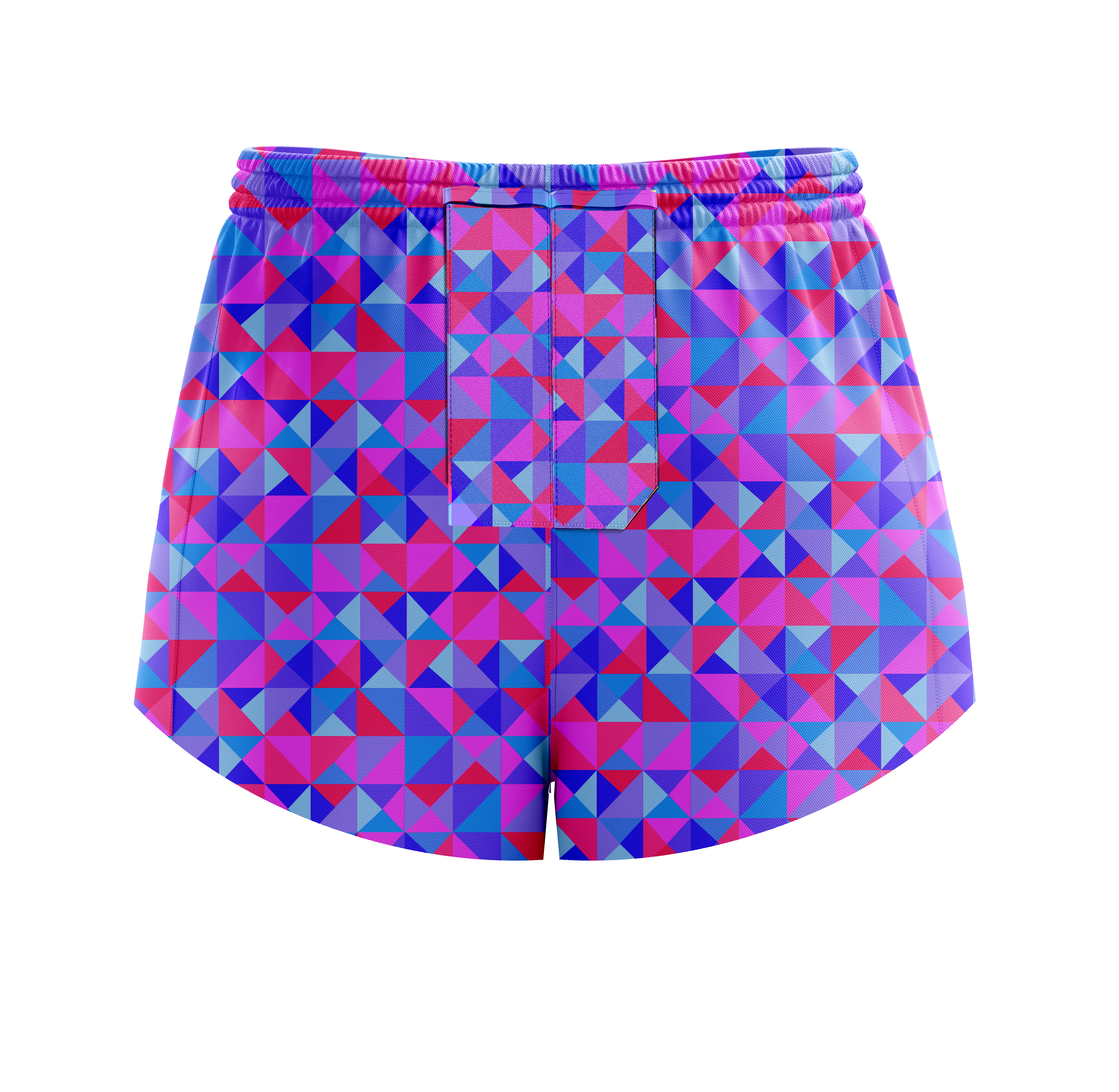 ''Hexy geomexy'' racer shorts