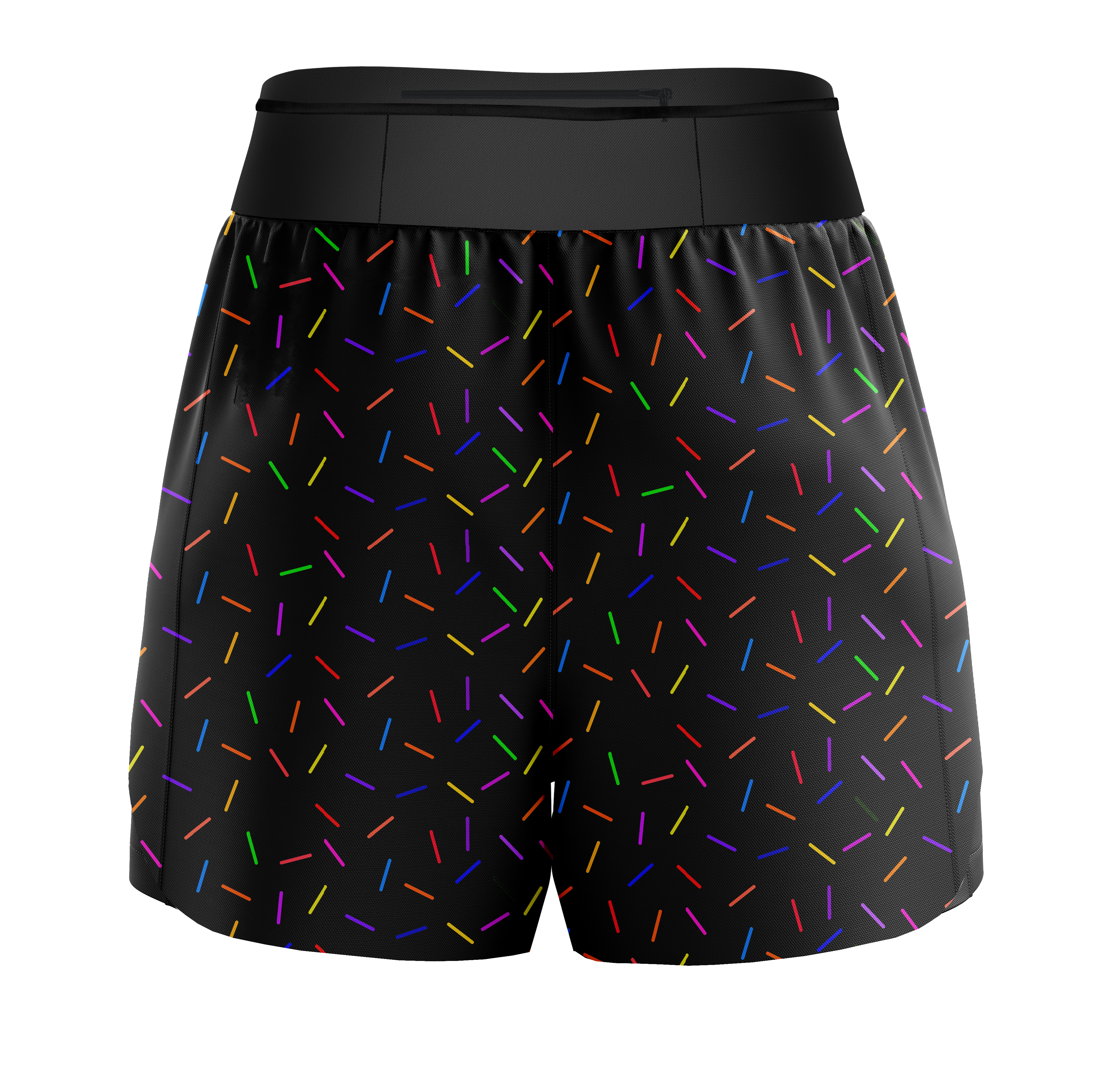 ''Sprinkle of joy'' black endurance shorts