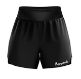 ''Basic b*tch'' black endurance shorts