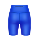 ''Basic b*tch'' blue fitted shorts