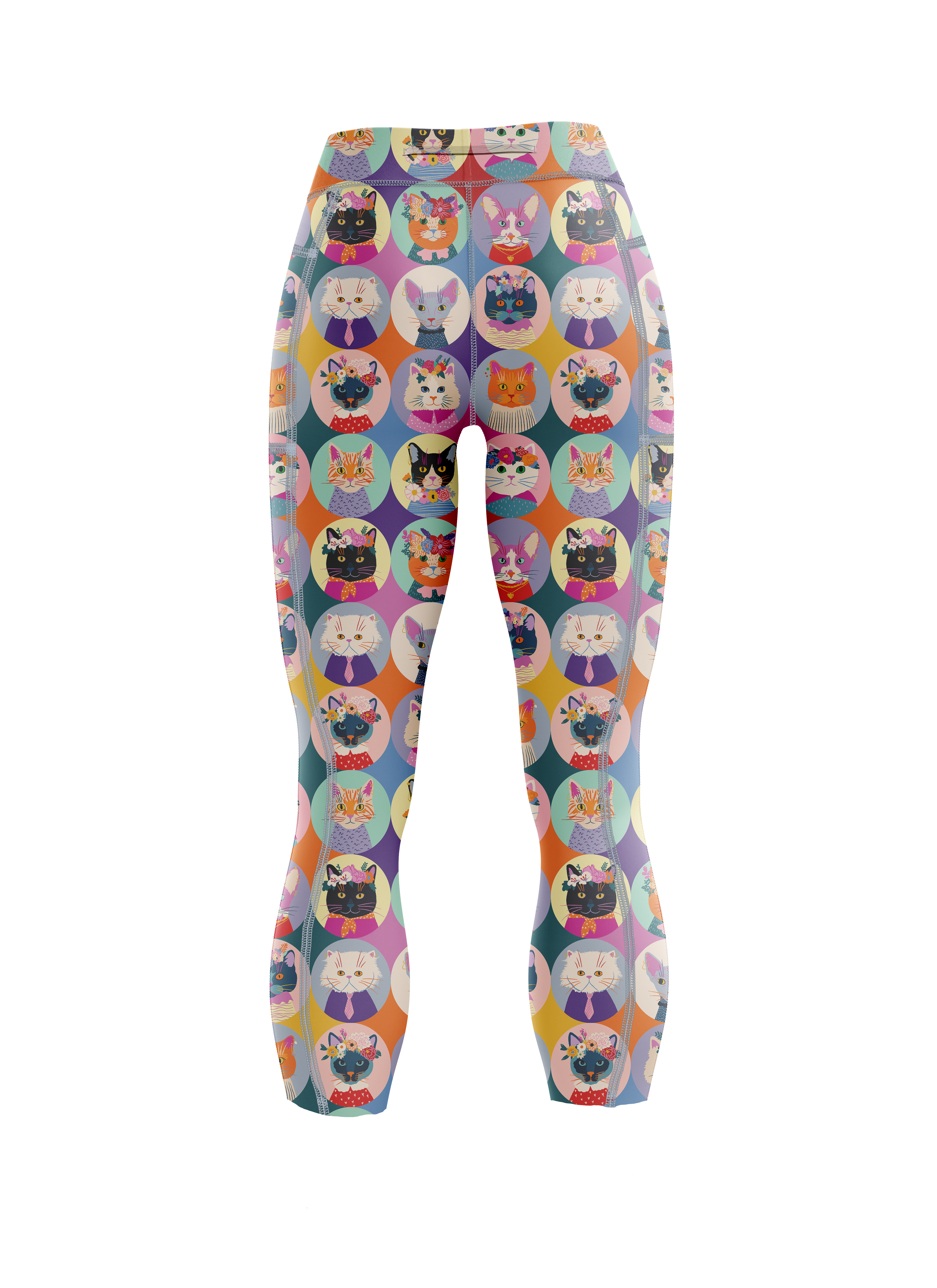 "Cat lap" capri leggings
