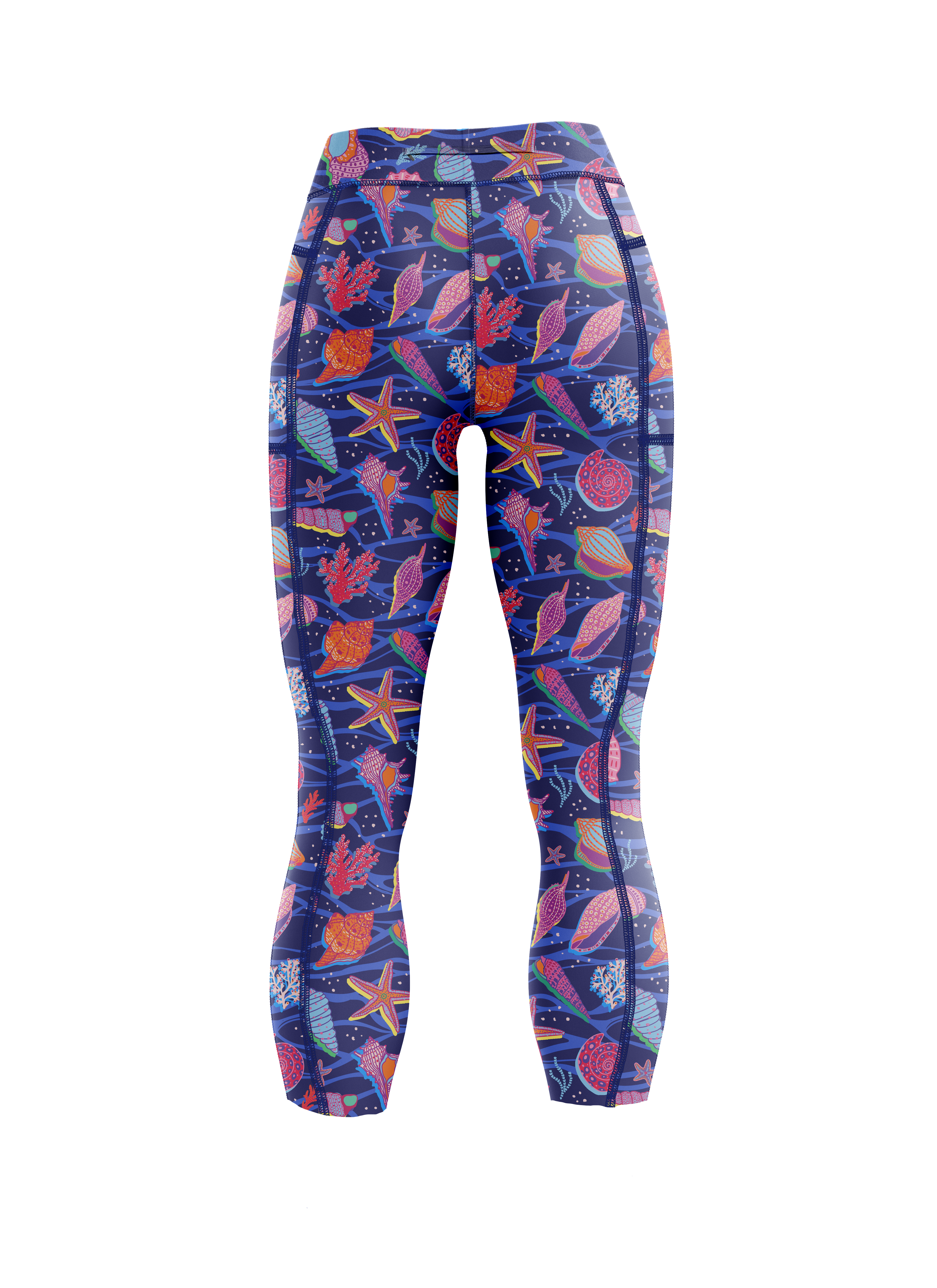 "Run the reef" capri leggings