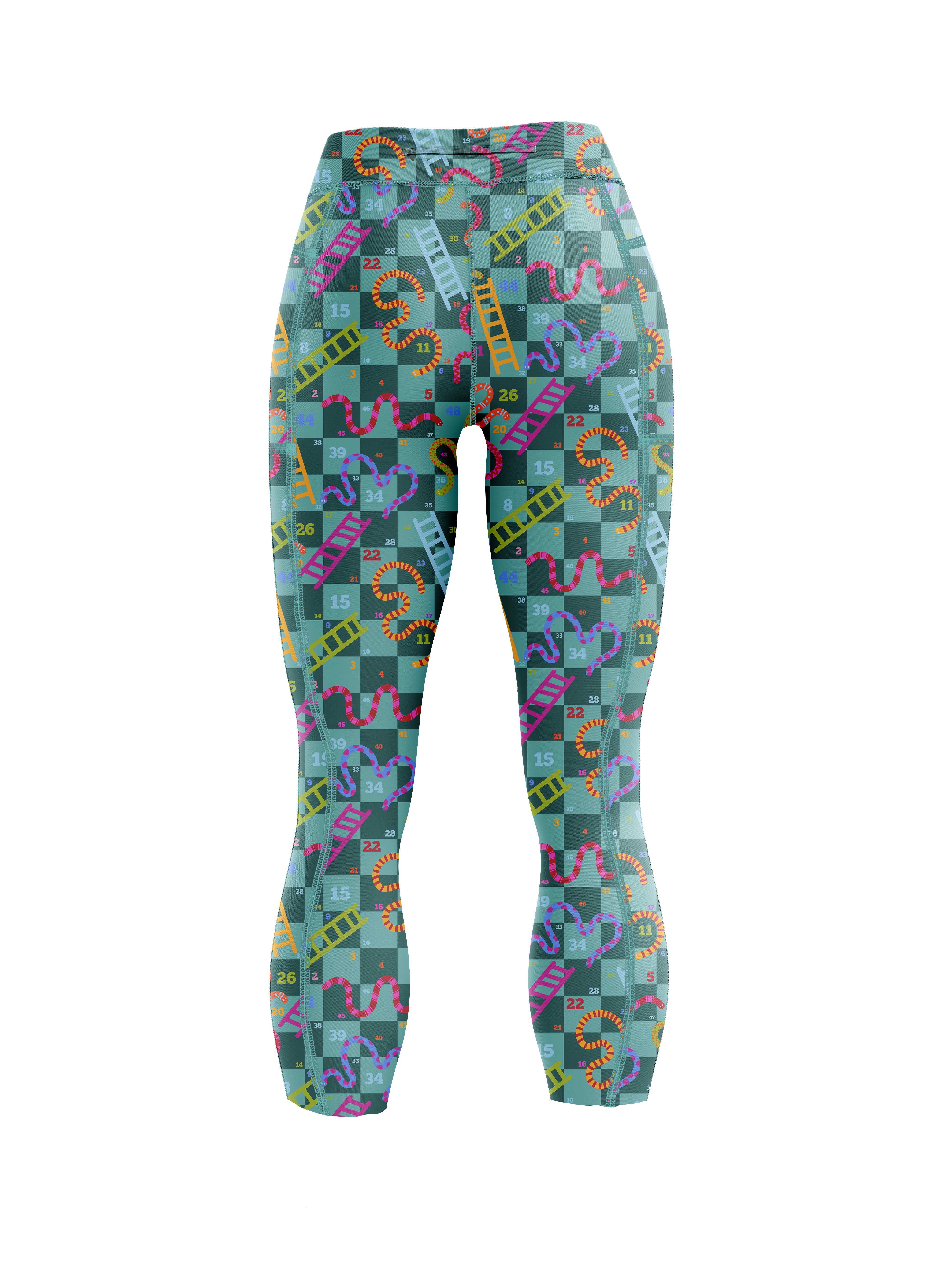 "Roll the dice, again" capri leggings
