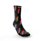 'Quick as a flash" crew socks