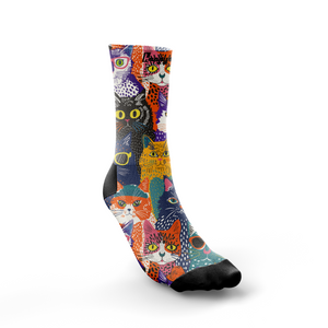'Meow meow" crew socks