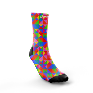 "Hyper vibes" crew socks