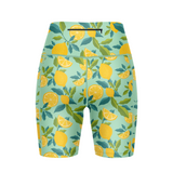 ''Zest for life'' fitted shorts