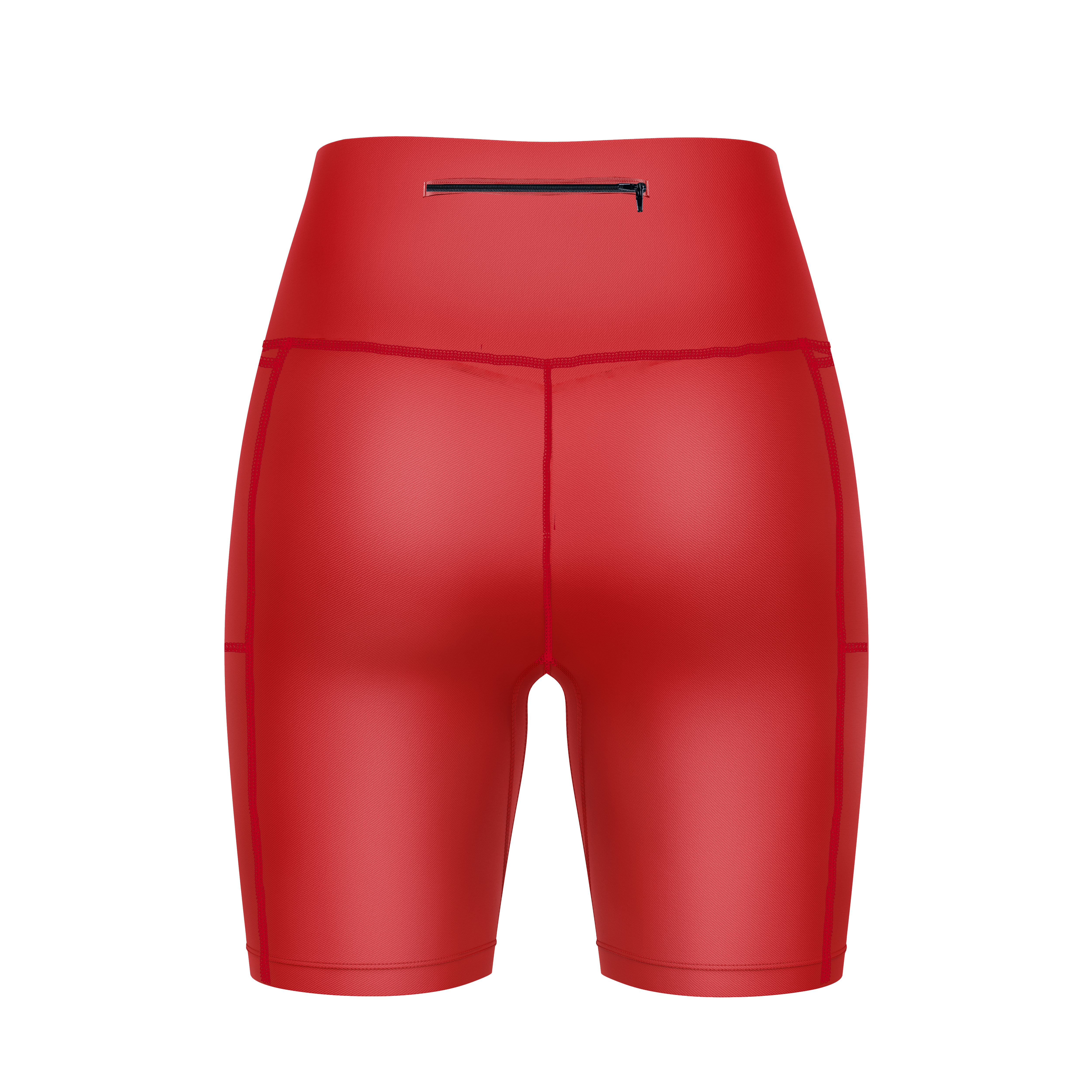 ''Basic b*tch'' red fitted shorts