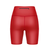 ''Basic b*tch'' red fitted shorts