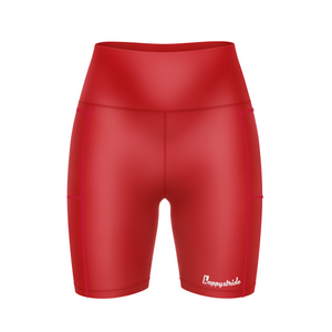 ''Basic b*tch'' red fitted shorts