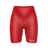 ''Basic b*tch'' red fitted shorts