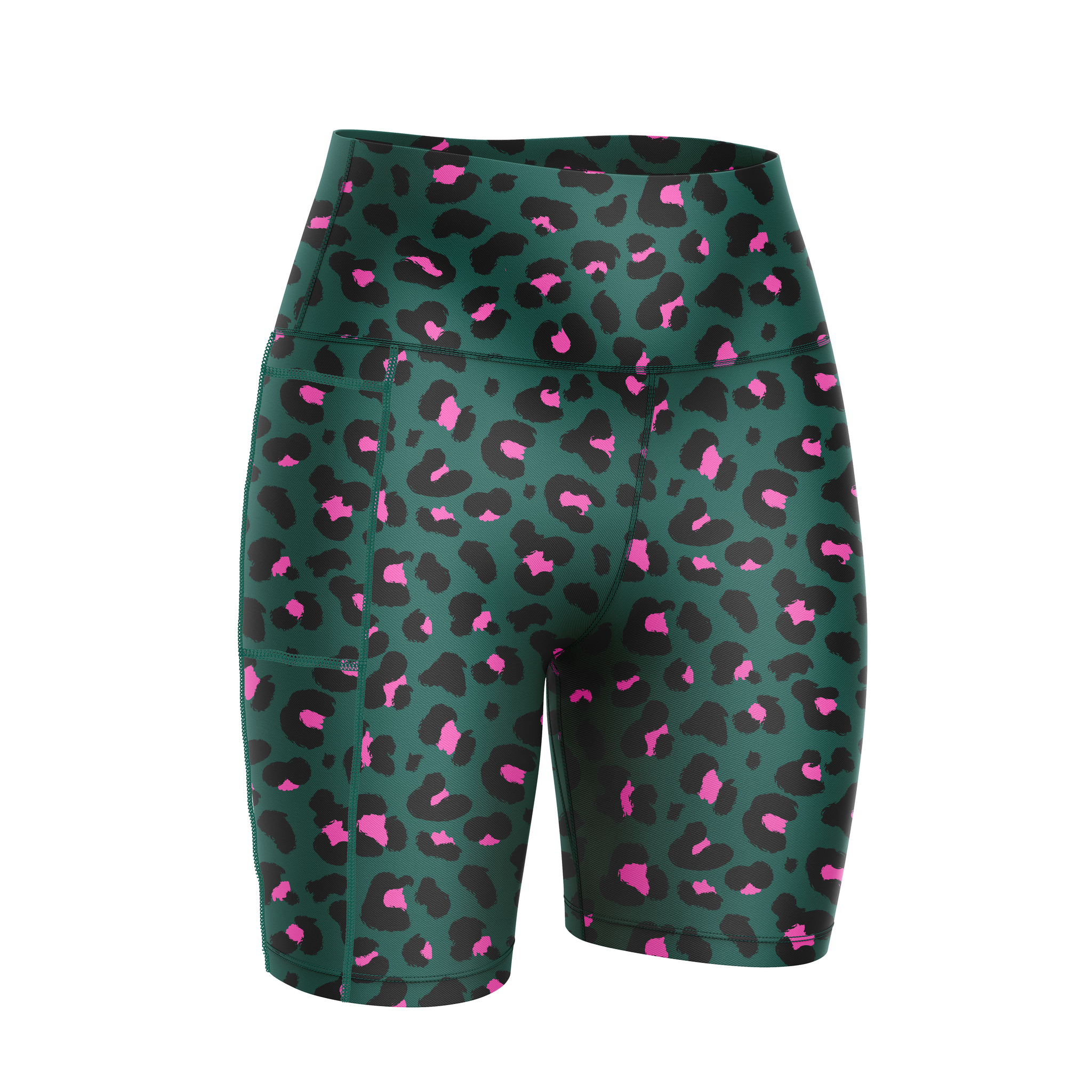 新品、未使用】LEOPARD SHORTS GREEN Shorts Leopard Green Service