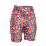''Hyper vibes'' fitted shorts