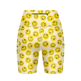 ''Smiley miley'' fitted shorts