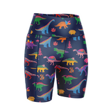 "Mighty dinos" fitted shorts