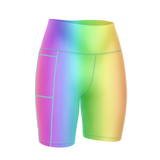 "Rainbow rush" fitted shorts