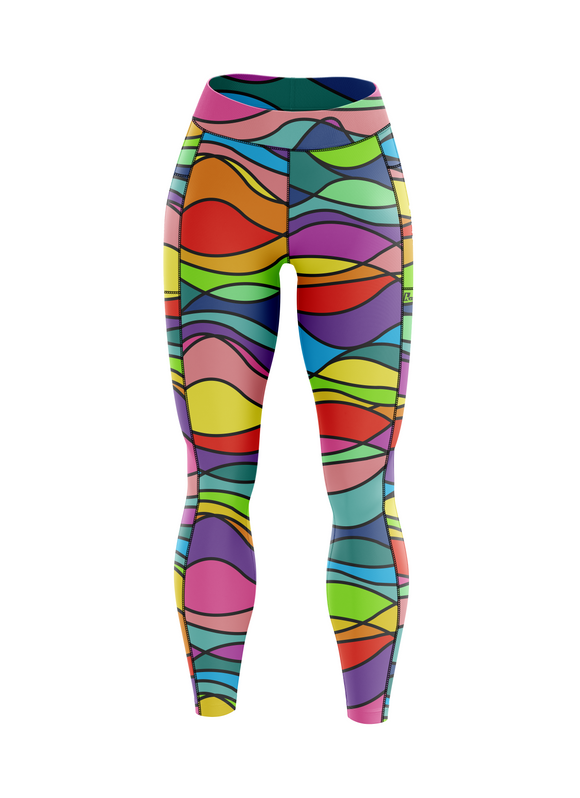 ''Wiggle & wave'' leggings