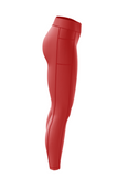 ''Basic b*tch'' red leggings