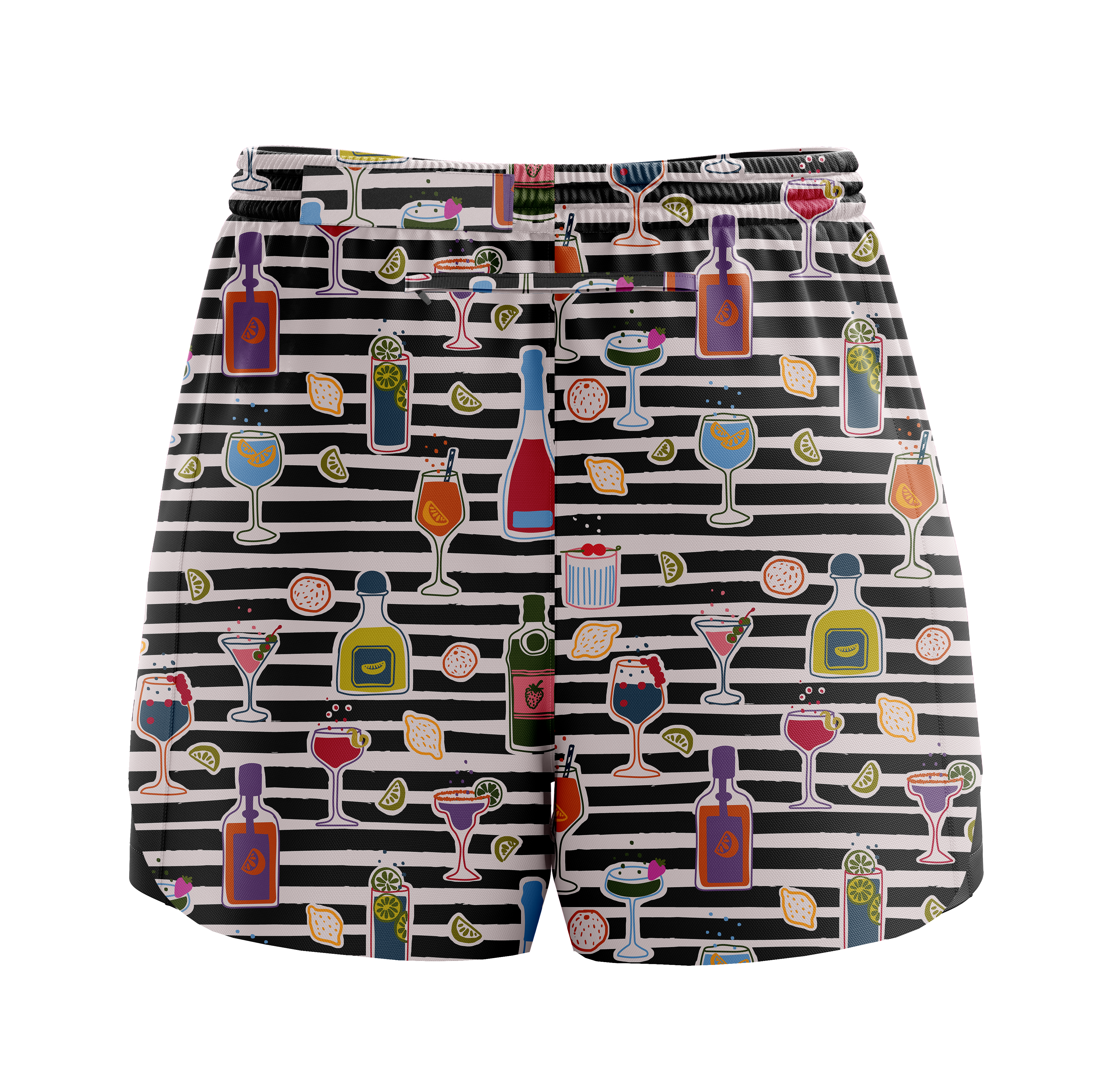 "The drunken zebra" classic shorts