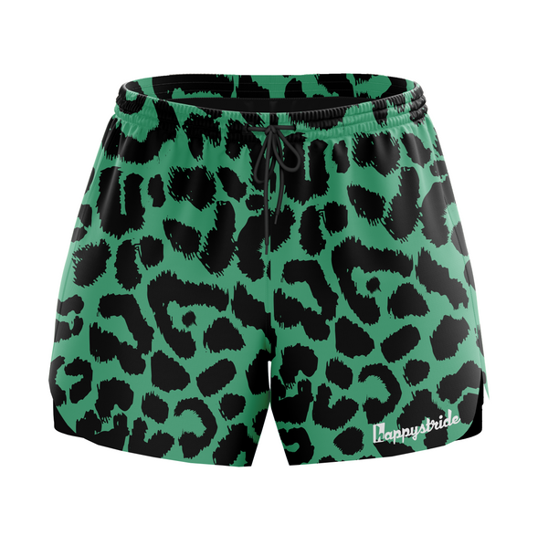【新品、未使用】LEOPARD SHORTS GREEN Vutru High-Waist Green Leopard Yoga Shorts – VUTRU