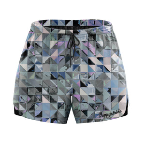 ''Geo monochrome'' classic shorts