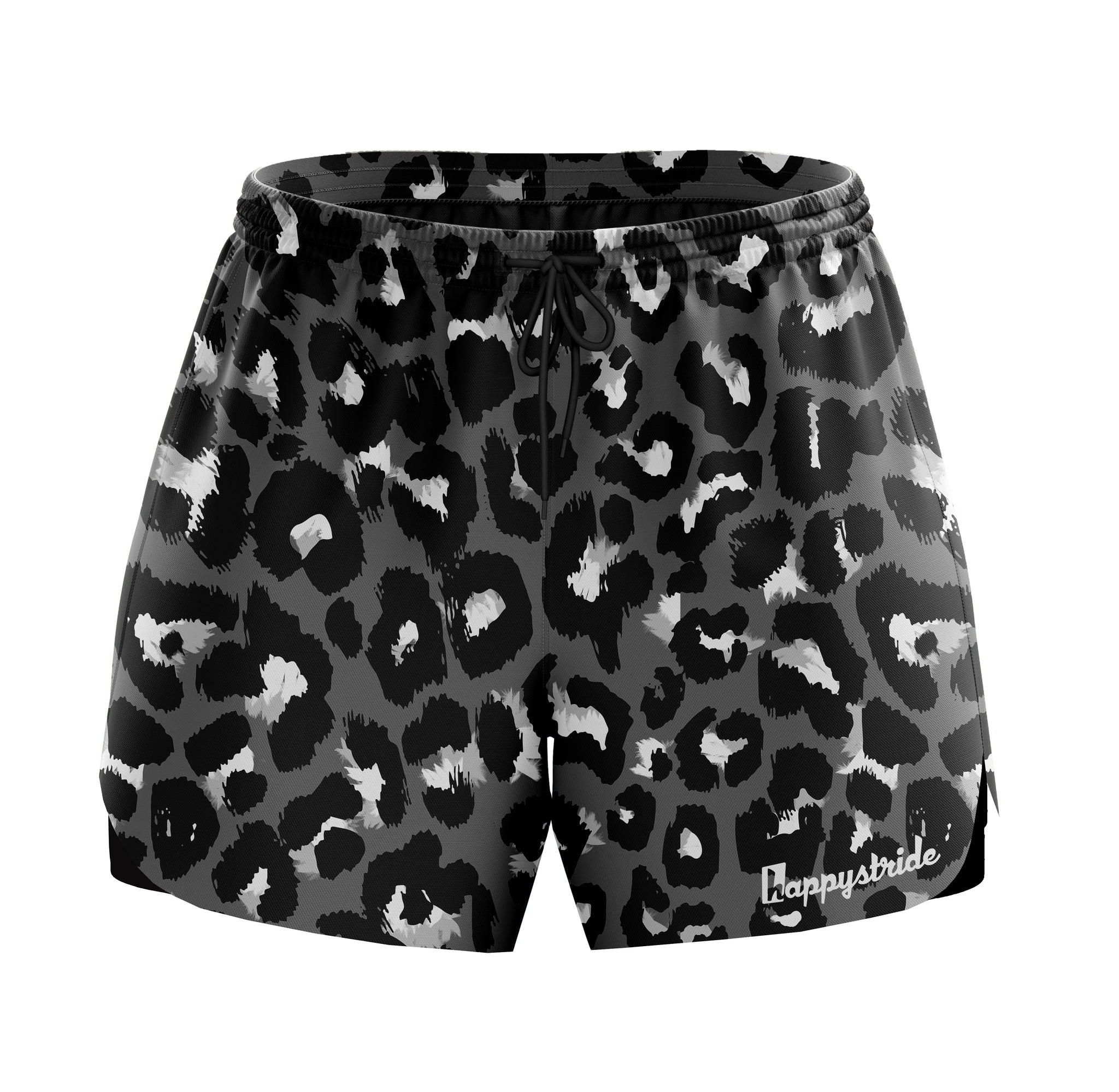 Leopard print running shorts sales