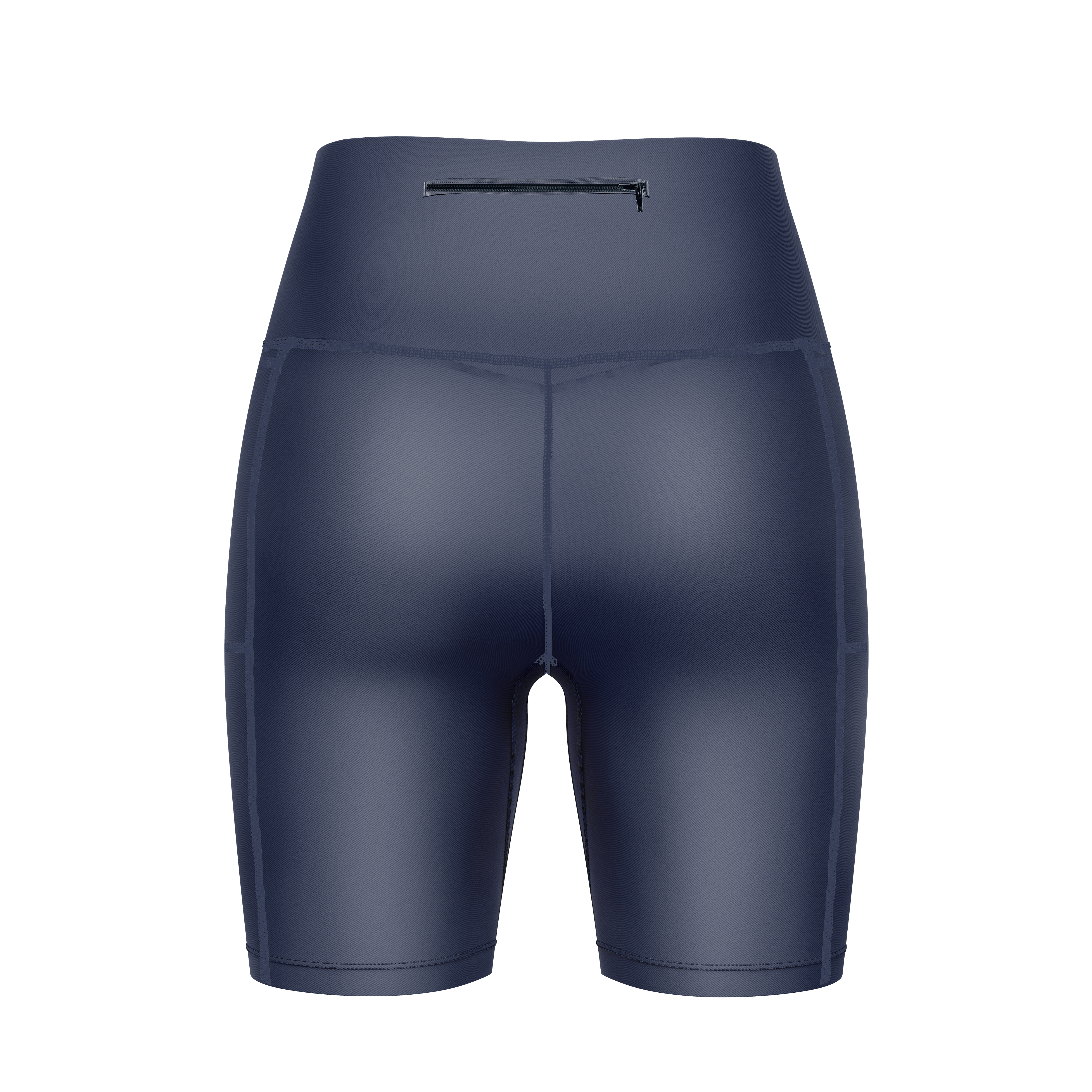 ''Basic b*tch'' navy blue fitted shorts