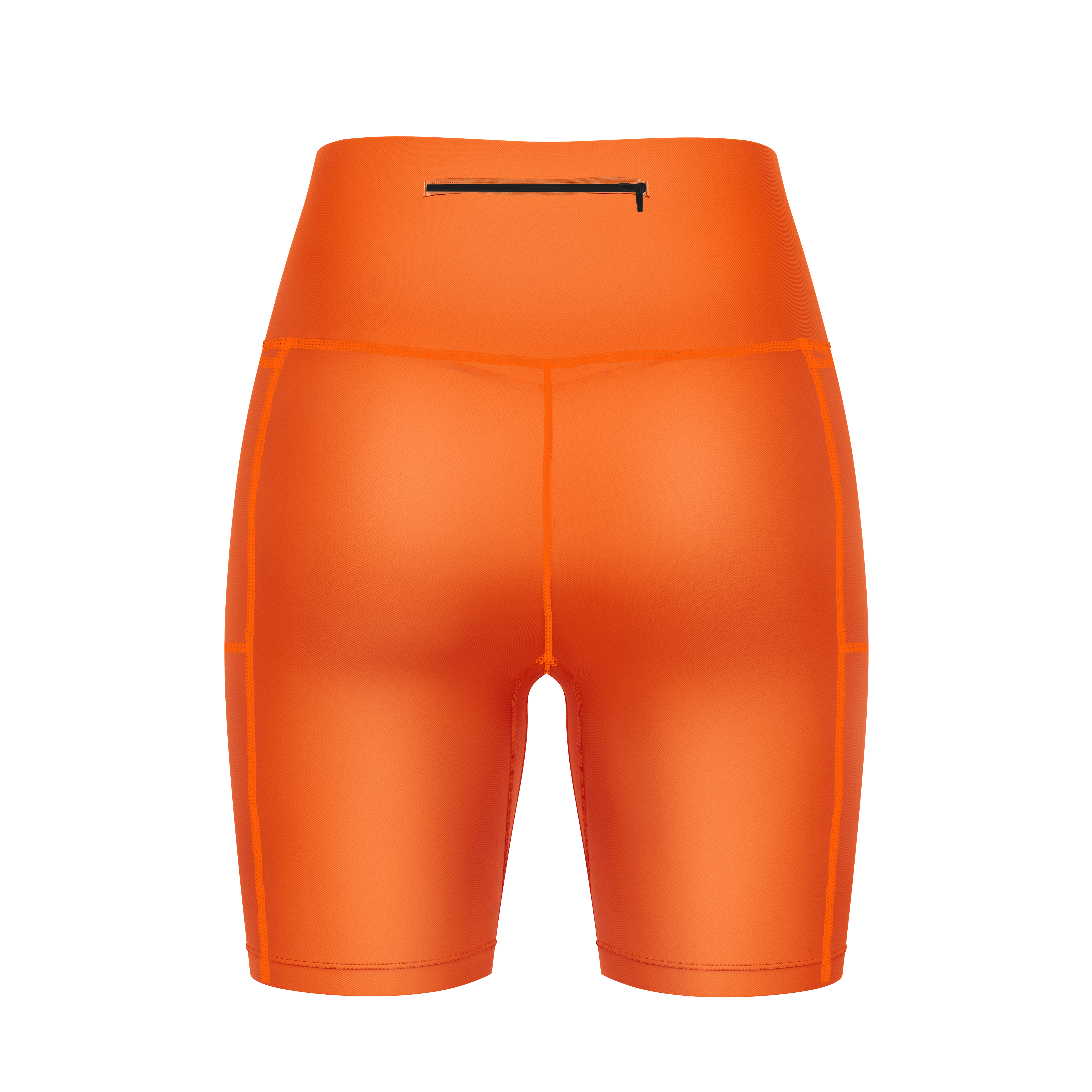 ''Basic b*tch'' orange fitted shorts