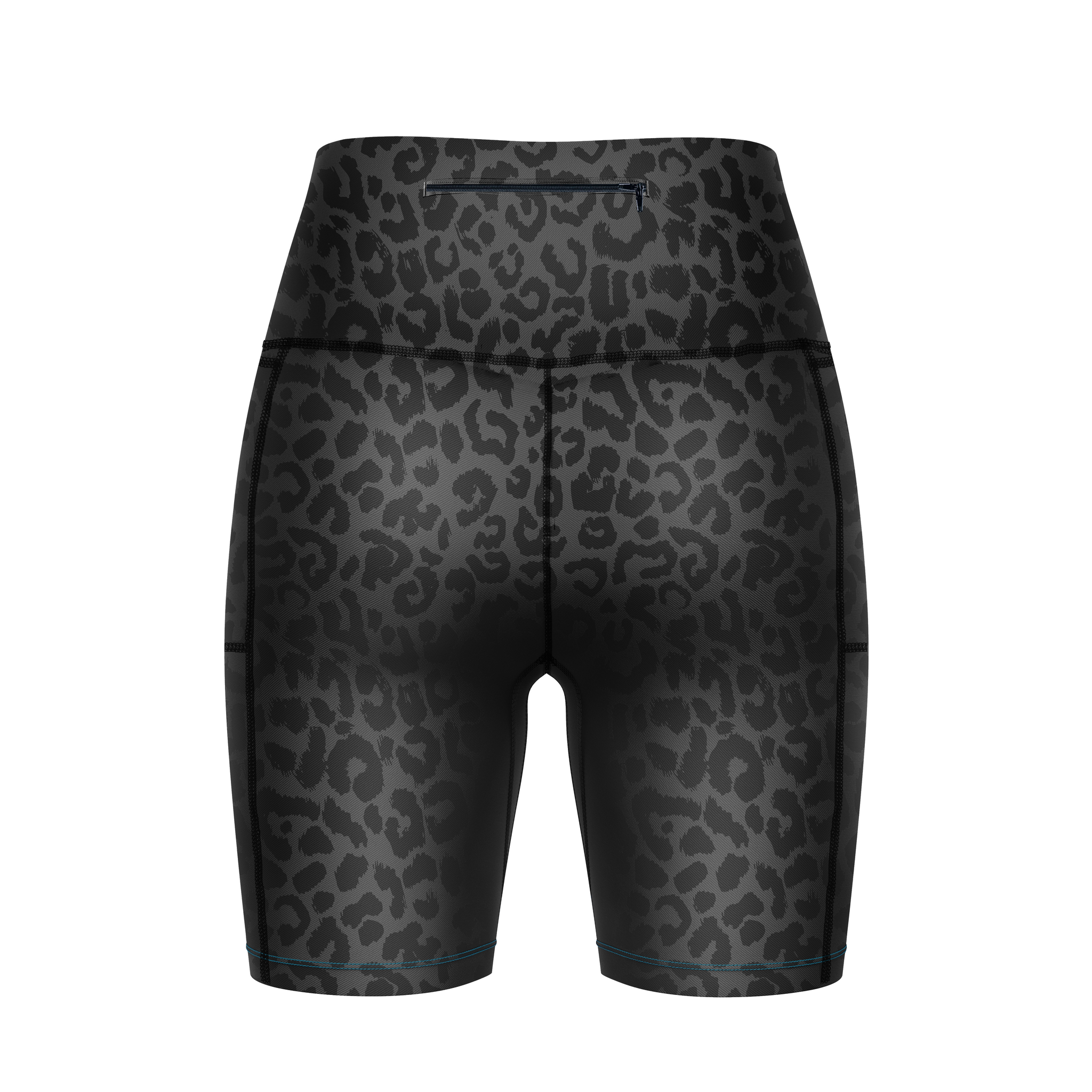 ''Get spotted' Panther black leopard print running & fitness shorts ...