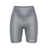 ''Basic b*tch'' grey fitted shorts