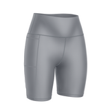 ''Basic b*tch'' grey fitted shorts
