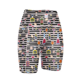 "The drunken zebra" fitted shorts