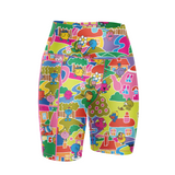 "Mr. Men Little Miss Nonsense Land" fitted shorts