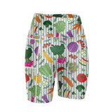 "Lettuce run" fitted shorts