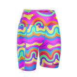 ''Twirly swirly'' fitted shorts