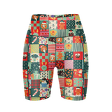 "Merry munchies'' fitted shorts