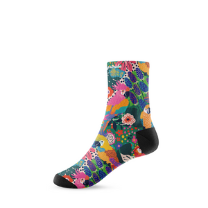 "Jungle jives" mid socks