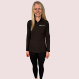 ''Basic b*tch'' black women's half-zip top