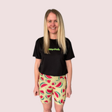 "Fruity booty" fitted shorts